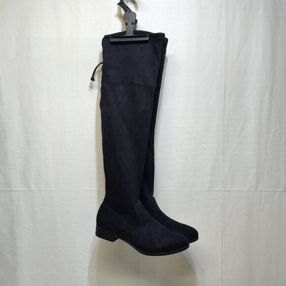 No Boundaries Over-The-Knee Boots Size 7 True To Size Suede-like Material NWT - Picture 1 of 14